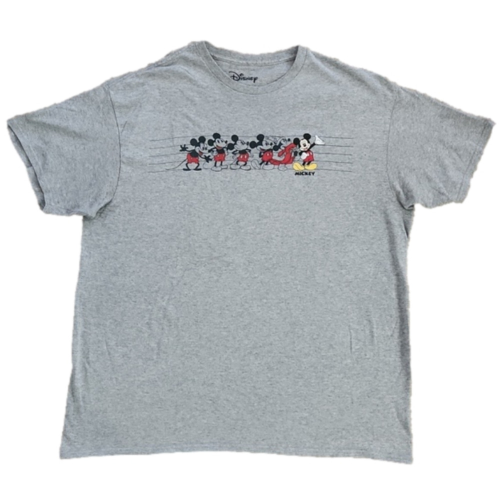 3/$20 Disney Gray Mickey Mouse Poses T-shirt